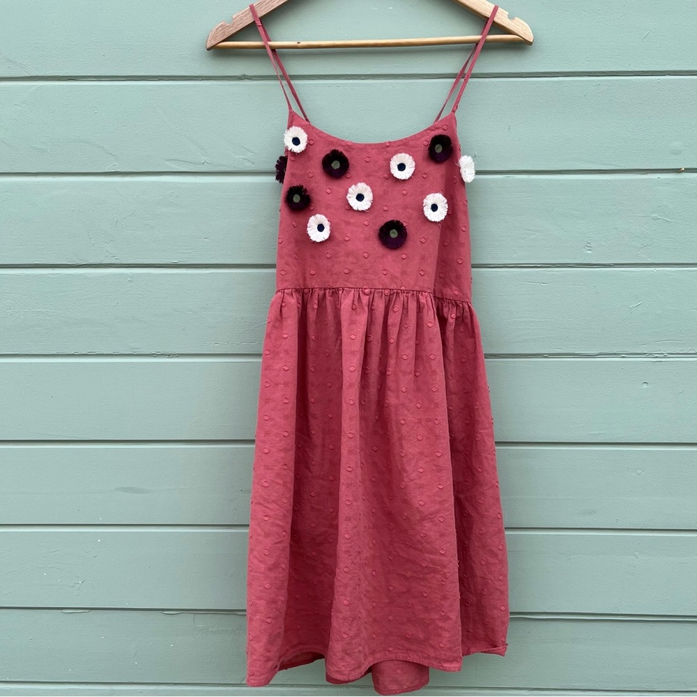 Madewell S Embroidered Sunflower Cami Dress